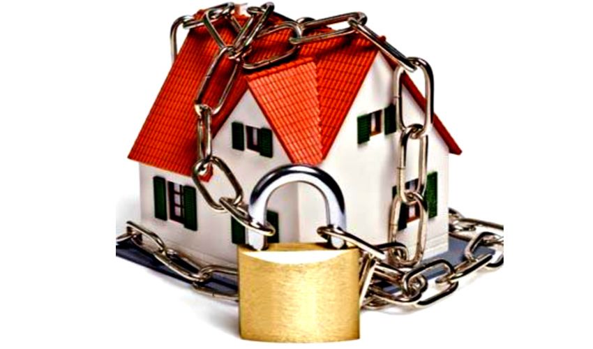 Huis in Malden met een hangslot als afbeelding